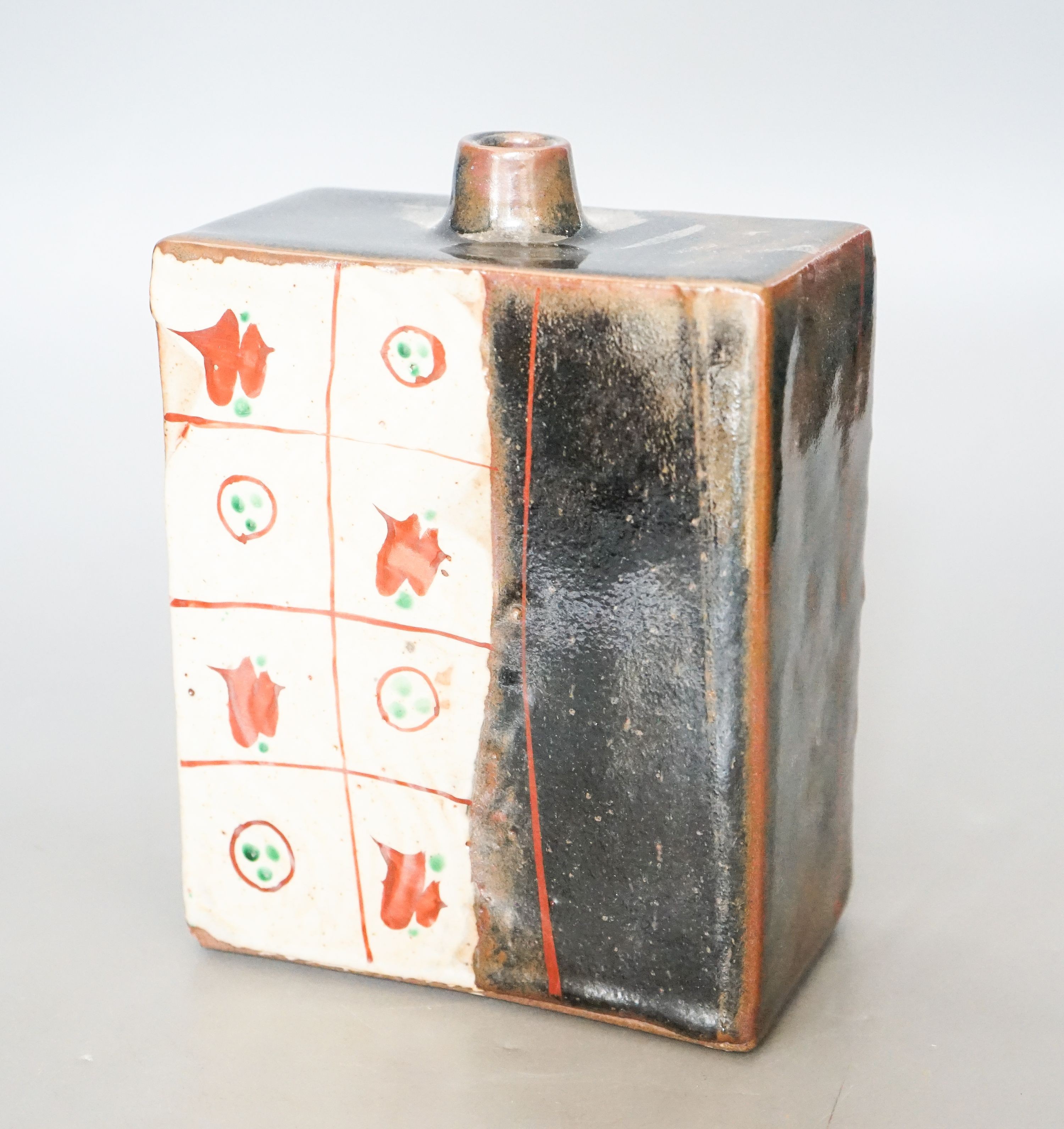David Frith (b.1943), a slab-built vase 20cm